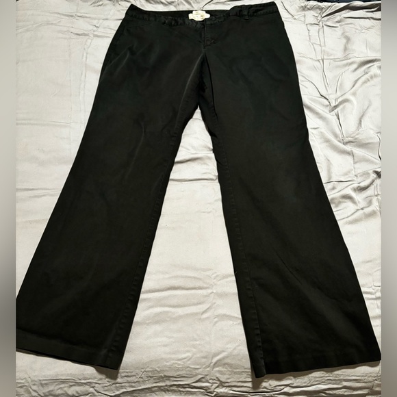 Old Navy Size 14 Stretch Just Below Waist Black Straight Leg Pants - Picture 4 of 6